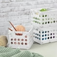 Sterilite Plastic Storage Cube / Mini Crate, 9” L x 7 3/4” W x 6 1/8” H
