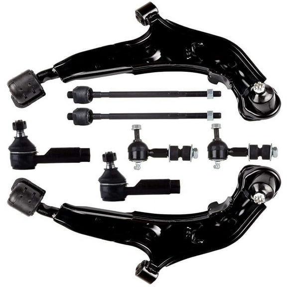 ECCPP Control Arm Kit 1995 1996 1997 1998 1999 for Nissan Maxima - Lower Control Arms Outer Tie Rod Ends Front Sway Bar End Links Inner Tie Rod Ends
