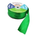 thumbnail image 2 of Green Satin Ribbon 1 1/2 Inch 50 Yard Roll for Gift Wrapping, Weddings, Hair, Dresses, Blanket Edging, Crafts, Bows, Ornaments; by Mandala Crafts, 2 of 4