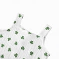 thumbnail image 5 of Xyant Toddler Baby Girls St Patricks Outfits Shamrock Print Sleeveless Tanks Tops and Flared Pants Headband Set Infant Spring Clothes (White,12-18 Months), 5 of 7
