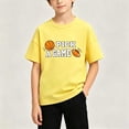 thumbnail image 2 of Nilvkv Boys T Shirts,Shirts for Boys,Kids Short Sleeve Crew Neck T-Shirt Basketball Print Pick a Game Soft Casual Breathable Top Yellow 11-12 Years, 2 of 5