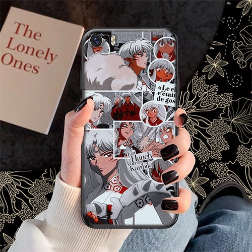 iPhone 11 12 Mini Pro Max Anime Inuyasha Creative fall proof Funda Para Teléfono