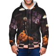 thumbnail image 6 of Lsque Five Nights At Freddy'S for Mens Full-zip Hoodie, Zip-up Pullover Hooded Sweatshirt, Kangaroo Pocket Hoodie Ideal for Daily Wear, Travel, and Home-Small, 6 of 8