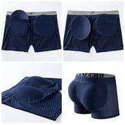 JOCKMAIL Men's Boxer Briefs Mesh Mens Underwear Boxer Back Mens Padded Underwear Boxer with Hip Pad