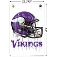 thumbnail image 2 of NFL Minnesota Vikings - Drip Helmet 20 Wall Poster, 22.375" x 34", 2 of 3