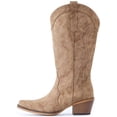 thumbnail image 4 of Cowboy Boots For Women Western Cowgirl Boots with Chunky Heel Mid Calf Snip Toe Ideal for low insteps, 4 of 6