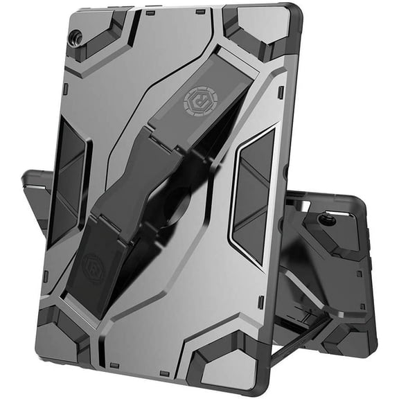 Golden Sheeps Compatible for  iPad 9/8/7 Generation Case (2021/2020/2019) 10.2 Inch Heavy Duty Drop Proof Armor Slim Full-Body Protection Handle Stand Case (Black)