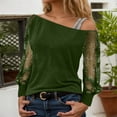 thumbnail image 2 of Shirts for Women Sequins Tops for Women Green Long Sleeve Sparkly Shirt Glitter Tops Evening Wear Tops Holiday Tops for Women, 2 of 4