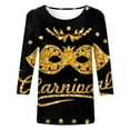 thumbnail image 4 of ZMHEGW Womens T Shirts Trendy Graphic Seven Point Sleeve Oktoberfest Print Fashion Top Tshirts, 4 of 5