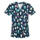 thumbnail image 5 of Ropa estampada de manga corta, conjunto dividido, ropa de lavado para médicos, ropa de verano fina de algodón para quirófano, ropa de trabajo, 5 of 5