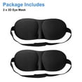 2pcs 3D Sleep Eye Mask, TSV Blackout Eyeshade for Men and Women