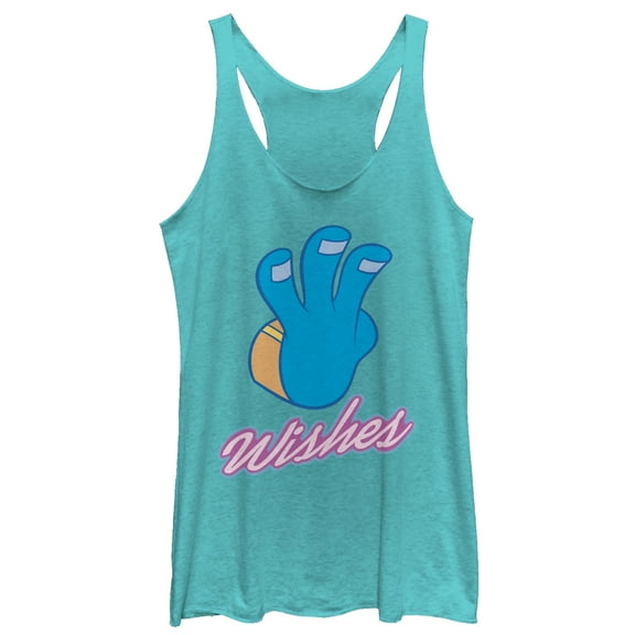 Women's Ralph Breaks the Internet Comfy Jasmine  Racerback Tank Top Tahiti Blue Small