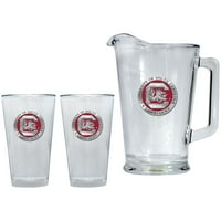 South Carolina Gamecocks Pitcher and 2 Pint Glass Set Beer Set by Heritage Pewter