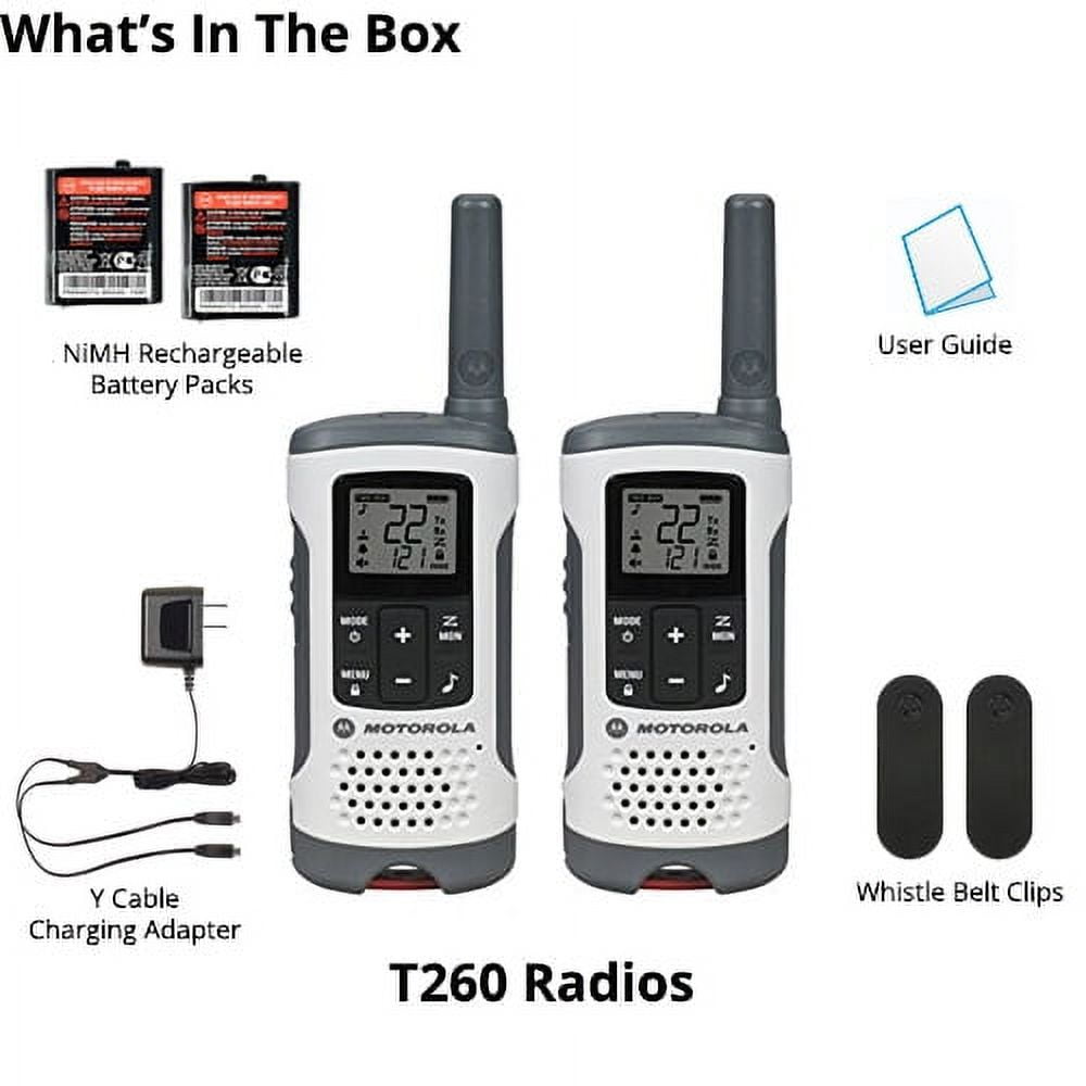 Motorola® TalkAbout® T260 Two-Way Radios, Red/White, Pack Of 2 Radios