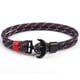 thumbnail image 2 of 2023 Nuevas pulseras de ancla negras de moda para hombres y mujeres Cadena de dijes 550--6-Código de modelo 8337 6, 2 of 4