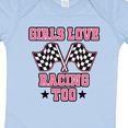 thumbnail image 4 of Inktastic Girls Love Racing Rally Flags Girls Baby Bodysuit, 4 of 5
