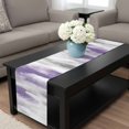 thumbnail image 4 of Purple Gray White Table Runner 72 Inches Long, Retro Country Abstract Mottled Texture Kitchen Coffee Dining Table Decoration for Home Party Birthday Wedding Home Decor 18x72 Inches, 4 of 8