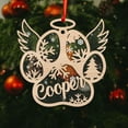thumbnail image 4 of Personalized Dog Cat Paw Ornament Christmas Customized Memorial Dog Ornament for Christmas Tree Dogs Cat Pet Name Ornaments Dog Cat Ornaments (Dog 1) - 3405 (Style3), 4 of 9