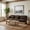 Brown, variant on Homy Casa 3-Seater Upholstered Sofa Couch, Pattern Accent Living Room Sofa for Apartment, Lounge, Bedroom