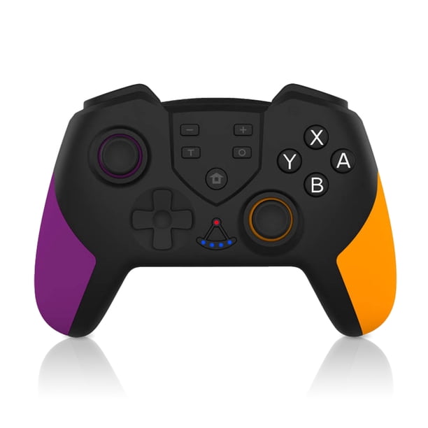 Joystick de vibración inalámbrico Gamepad Reemplazo del controlador de juego compatible con Bluetooth para Nintendo Switch, Violeta Naranja Inevent EL004964-04B