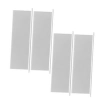 jicheng 4 Pieces Dryer Air Exhaust Vent Cover Panel Dustproof Dryer Vent Cover Flaps White