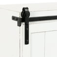 thumbnail image 4 of Kate and Laurel Cates Decorative Wood Floating Side Table with Sliding Barn Door, 20 x 12 x 15, Rustic White, Farmhouse Wooden Floating Wall Cabinet for Versatile Home Storage, 4 of 11