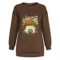 thumbnail image 7 of jjayotai Cute Mushroom Wonderland Sweatshirts for Teen Girls Women, Casual Loose Tunic Shirts Long Sleeve Fleece Cotton Pullover Tops, 7 of 7