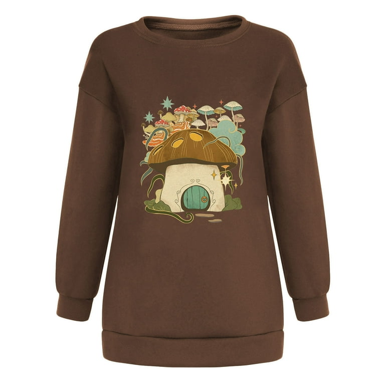 Jsaierl Crew Neck Oversized Sweatshirts Women Loose Fit Cute