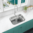 thumbnail image 4 of KBFmore 23 inch 18 Gauge ADA Undermount Double Bowl Square Kitchen Sink with Strainers, 4 of 11