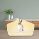 thumbnail image 3 of Caja de arena para conejos triangular, bandeja para arena, bandeja para mascotas más grande, caja de ropa de cama para inodoro de esquina de Colco Bandeja de arena para conejos, 3 of 8