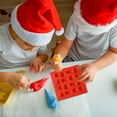 thumbnail image 5 of BSJJY Silicone Chocolate Molds - 16 Cavity Mini Christmas Candy Molds, Nonstick Silicone Bakeware for Chocolate, Candy, Gummy, Biscuit or Wax,1PCS, 5 of 7