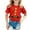 Red, variant on I Am The Big Sister T Shirt for Toddler Girls Long Sleeve Undershirt for Girls Children's Carnival Colour Printed Round Neck Short Sleeved T Shirt