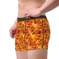 thumbnail image 2 of Honeii Autumn Maple Leaf Pile Print Mens Boxer Briefs Breathable,Boxer Brief for Men, Moisture-Wicking Underwear-Small, 2 of 5