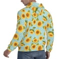 thumbnail image 6 of Salouo White Polka Dot Sunflower A Pattern Men's Fall Hoodie Sweatshirt,Sport Hoodie with Pockets for Men Pullover Casual Hooded Sweatshirt-3X-Large, 6 of 7