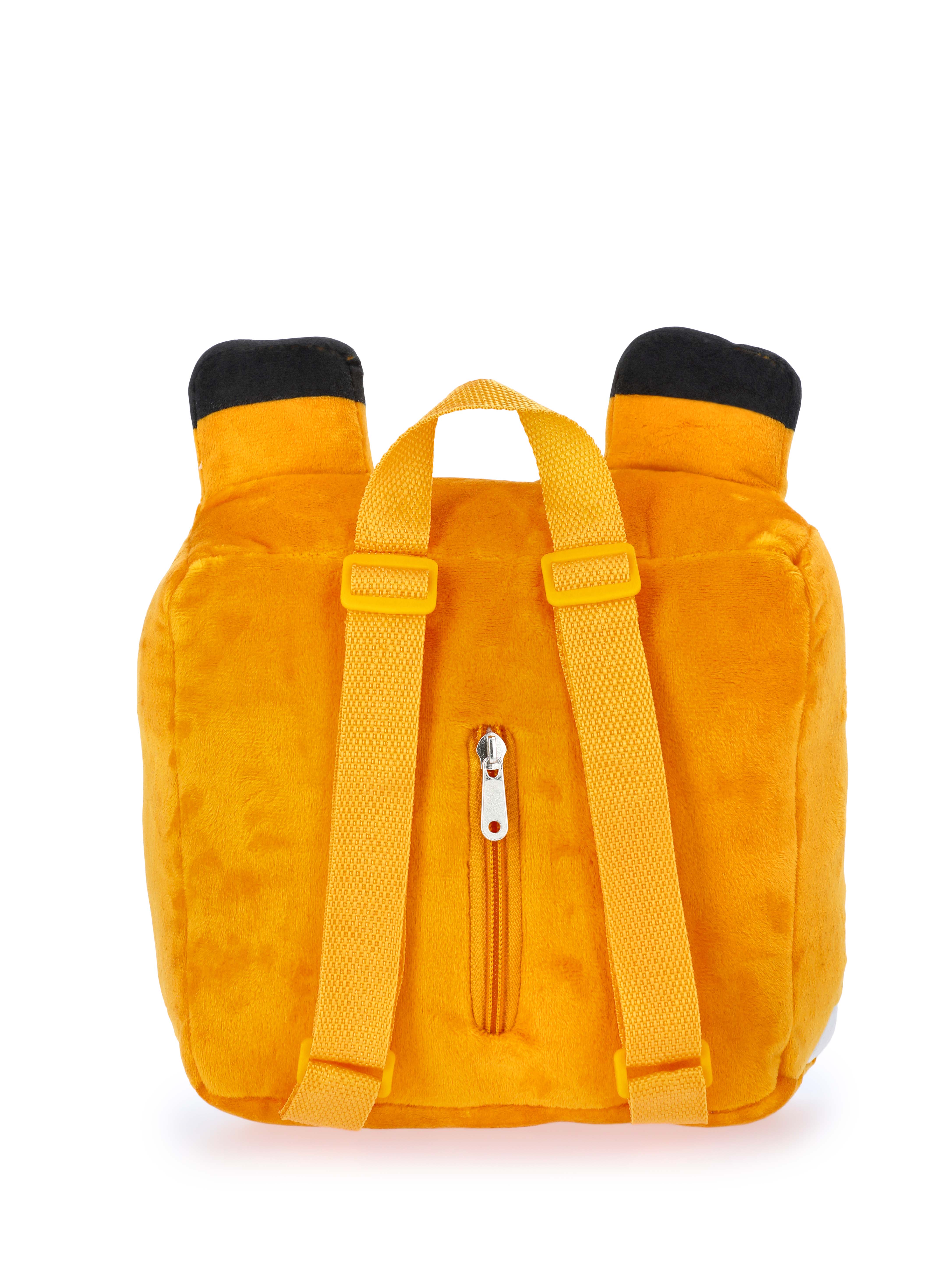 Minecraft Boys Fox Plush Backpack, 12.5" Orange