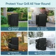 thumbnail image 6 of Adiqo Heavy Duty Waterproof Wood Pellet Grill Cover compatible with Pit Boss Lexington, 700FB, All Weather Protection Outdoor BBQ Cover, 6 of 7