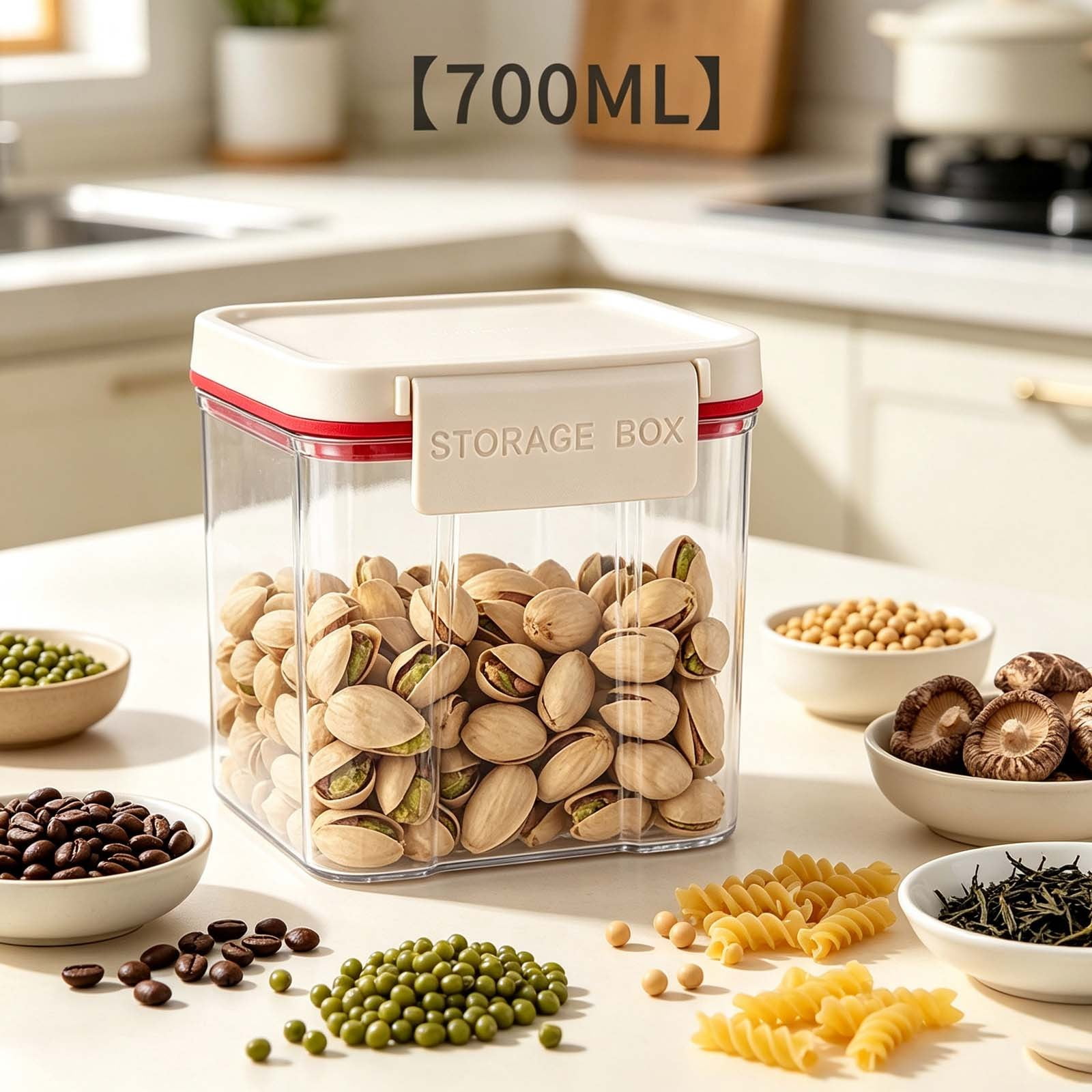 Kitchen Storage Containers with Lids Airtight Food Storage Containers Plastic Kitchen Containers Pantry Containers for Cereal Dry Food