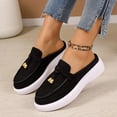 thumbnail image 6 of Miluxas Women's Soft Walking Platform Mule, Casual Slip-On Shoes, Lightweight, Comfortable, Stylish Everyday Footwear Black 6.5(38), 6 of 7
