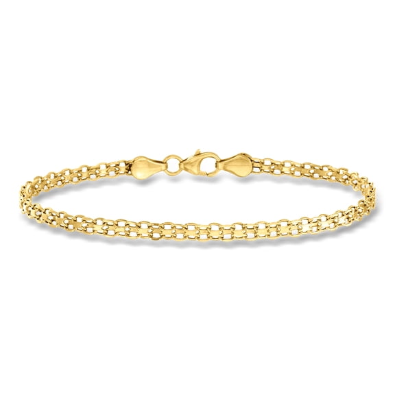 Pure Collection by Ross-Simons Italian 14kt Yellow Gold Bismark-Link Bracelet, Women's, Adult
