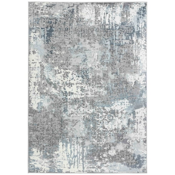 Home Dynamix Skyler Maurice Abstract Area Rug, Gray/Blue, 5'2"x7'2"