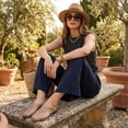 thumbnail image 4 of Cushionaire Lab Jelly Flats for Women, Closed Toe Slip On Lightweight Womens Mules with Woven Design and Cushioned Comfort, 4 of 18
