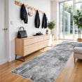 thumbnail image 2 of YOUFORTONG Abstract 3'x8' Runner Rug,Washable Non-Slip Wide Carpet,Soft Low-Pile Modern Floor Mat,Stain Resistant for Hallway Entryway Kitchen Bedroom Home Decor,Blue, 2 of 9