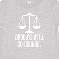 thumbnail image 4 of Inktastic Lawyer Daddys Little Co Counsel Boys or Girls Baby T-Shirt, 4 of 5