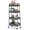 Gray, variant on 4-Tier Rolling Utility Cart with Lockable Wheels, Metal Mobile Storage Shelf Organizer for Kitchen, Bathroom, Living Room & Narrow Spaces