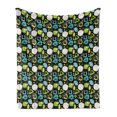 thumbnail image 1 of Grunge Soft Flannel Fleece Throw Blanket, Sketchy Artwork Digital Geometric Forms Graffiti Paintbrush Funky Unusual Effects, Cozy Plush for Indoor and Outdoor Use, 50" x 60", Multicolor, by Ambesonne, 1 of 6