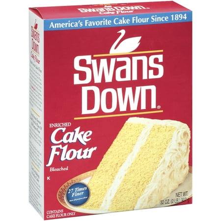 (3 Pack) Swans Down Enriched, Bleached Cake Flour, 32 oz