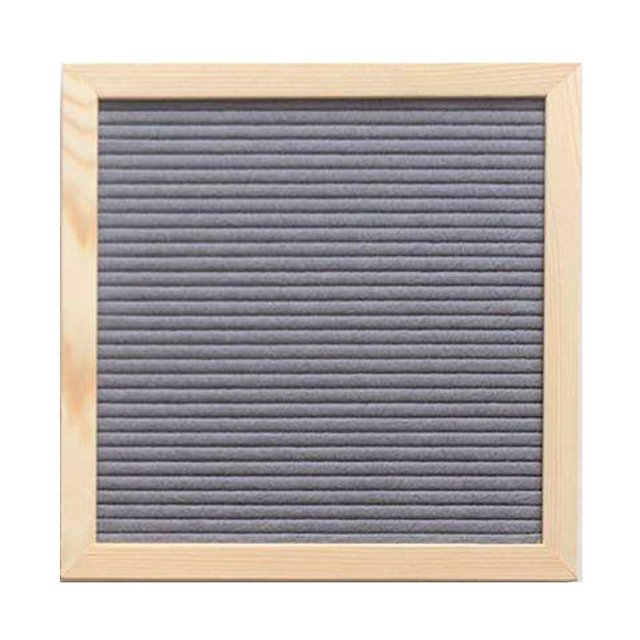 Tablero de mensajes con 460 letras de fieltro con marco cuadrado hecho a mano y soporte para decoración del hogar