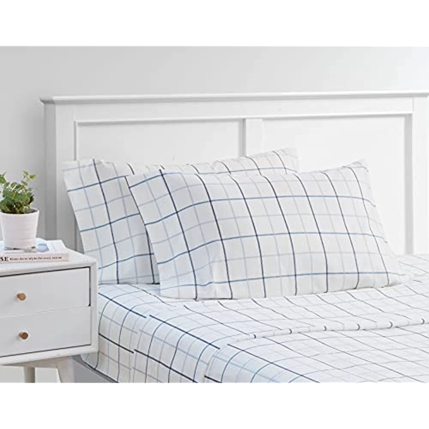 Nautica Clarkson Blue Cotton Sateen 900-Thread Count Sheet Set - Queen