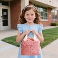 thumbnail image 6 of Corduroy Insulated Lunch Bag, Portable Waterproof Handheld Bento Bag, Cute Floral Lunch Tote for Office Workers and Daily Picnic Use, 6 of 6
