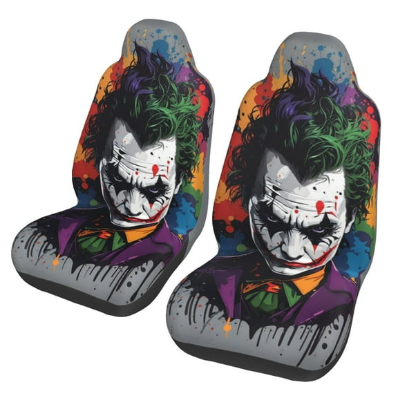 Joker Car Seat Cover for Front Seat Cushion Protectors 2 Pcs Car Accessories Bucket Seat Covers